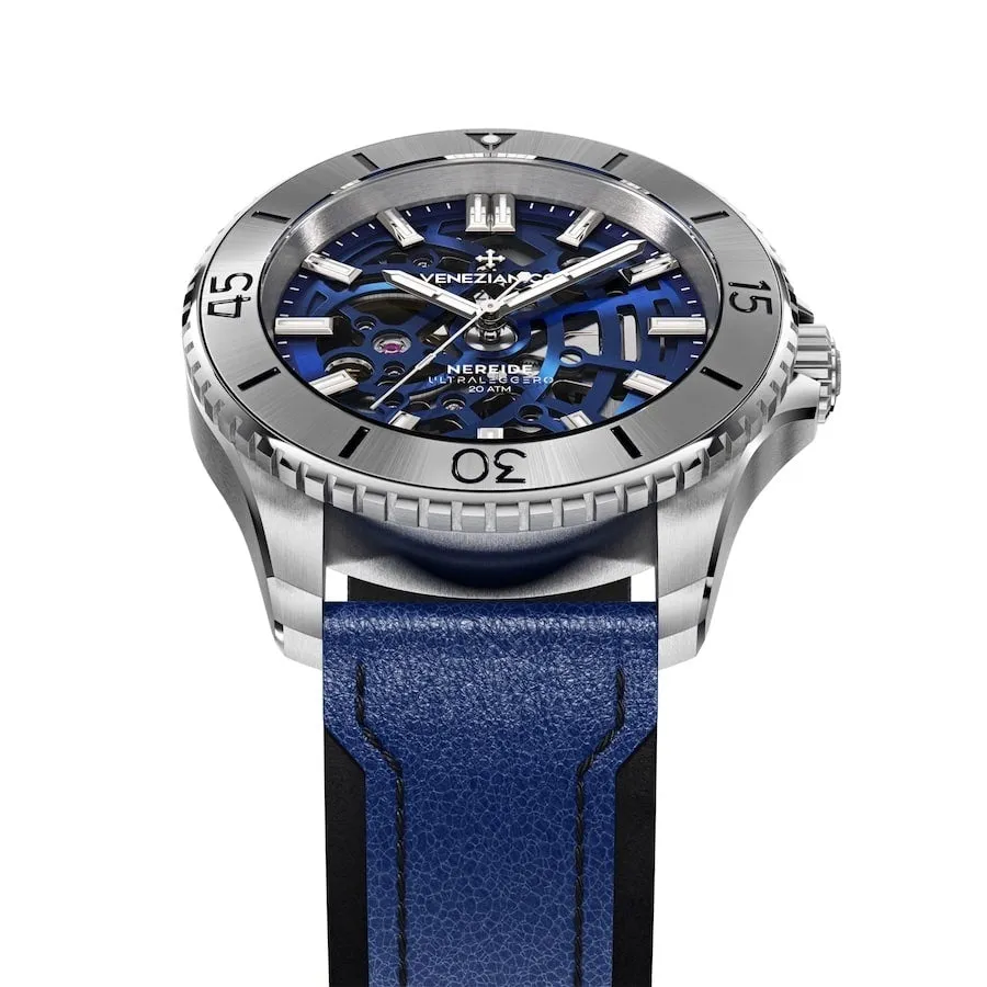 Venezianico Automatic Watch Nereide UltraLeggero Skeleton Blue 3921502