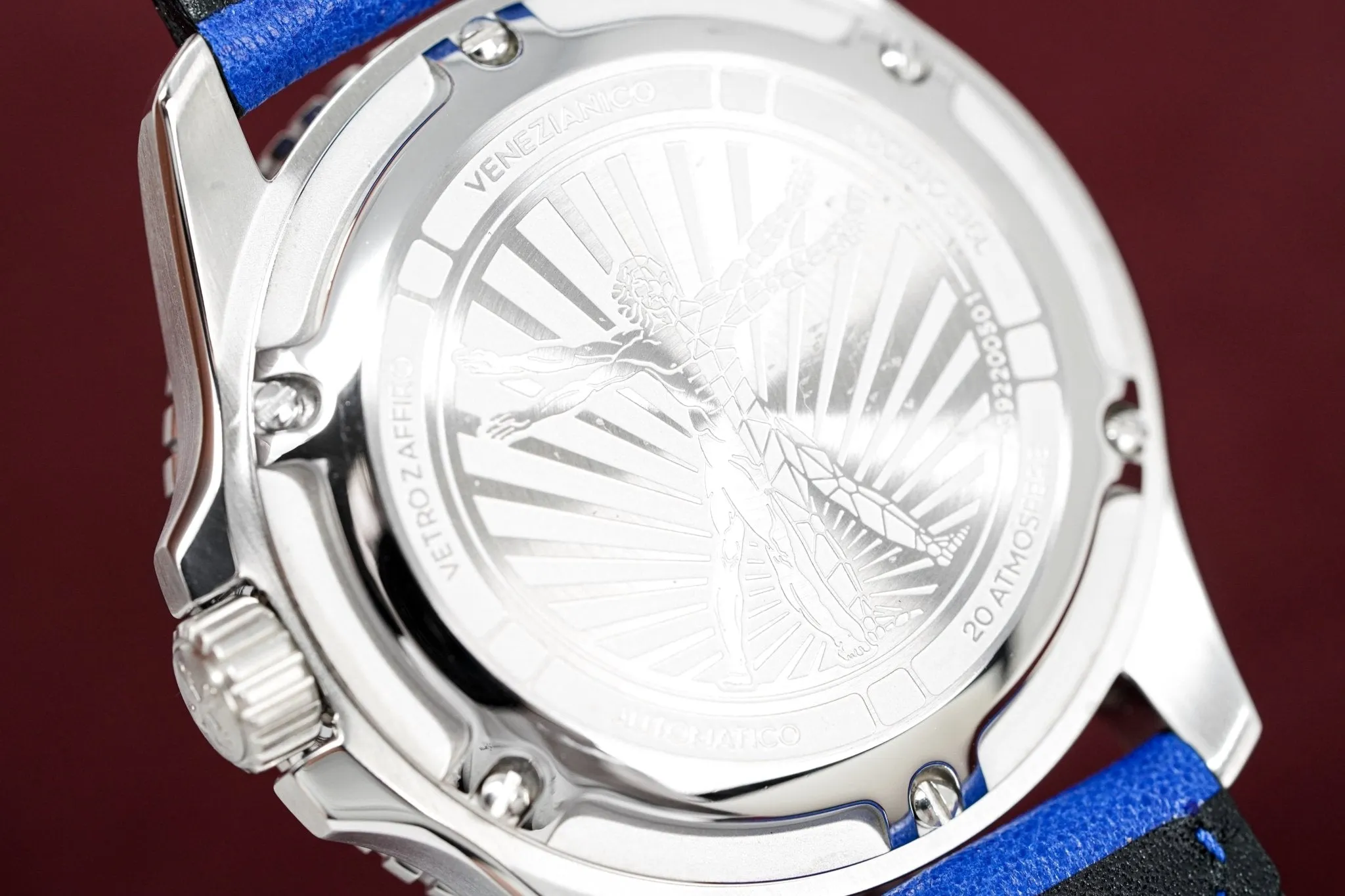 Venezianico Automatic Watch Nereide UltraLeggero Skeleton Blue 3921502