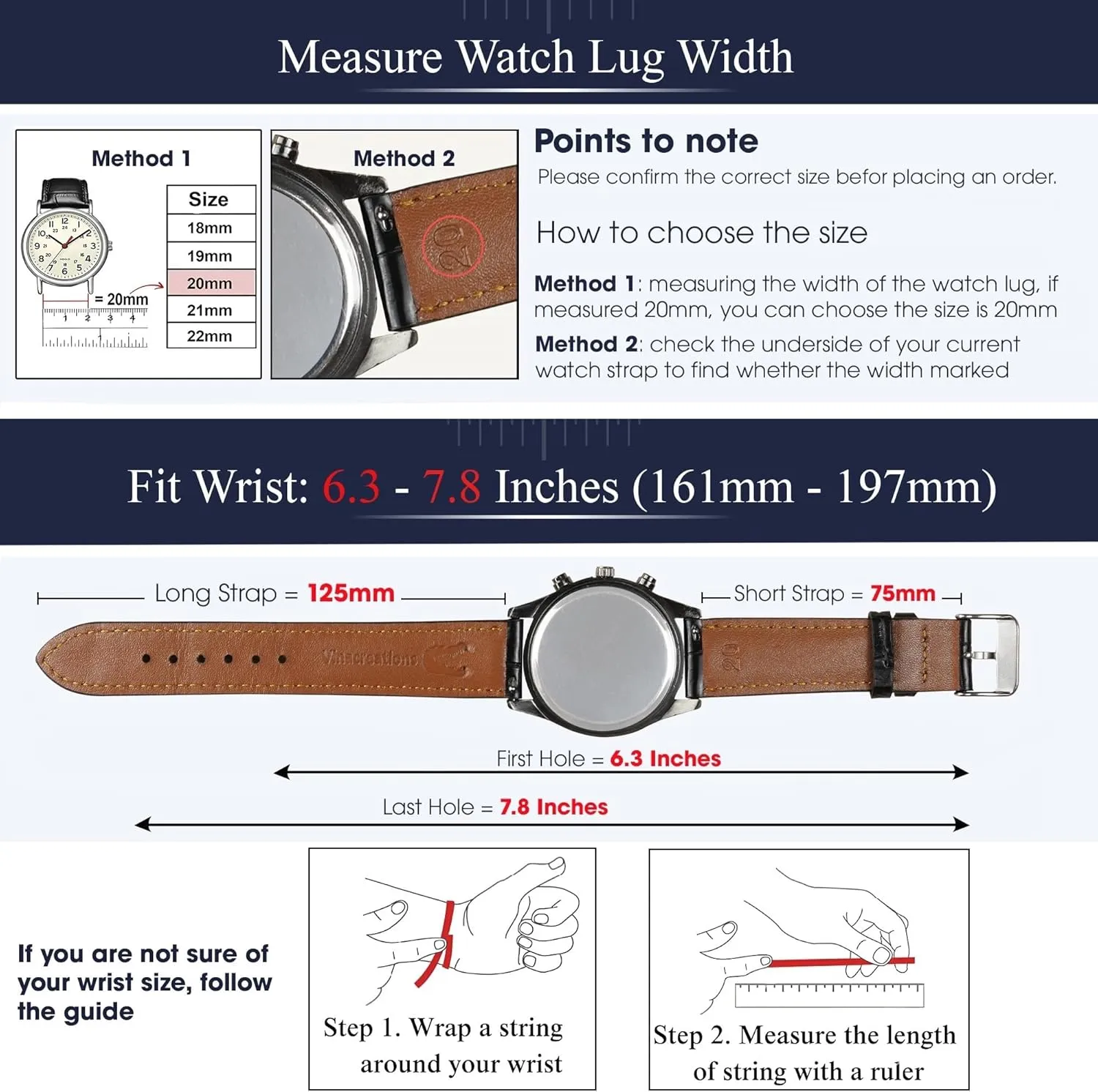 Vintage Flat Leather Watch Band Quick Release Thin Leather Strap For Men Women Handmade Extra Soft Slim Watch Wrist Band Elegant Replacement Strap 18mm 19mm 20mm 21mm 22mm
