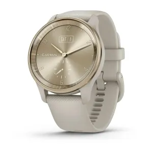 vívomove® Trend - Cream Gold Stainless Steel Bezel with French Grey Case and Silicone Band - 010-02665-02