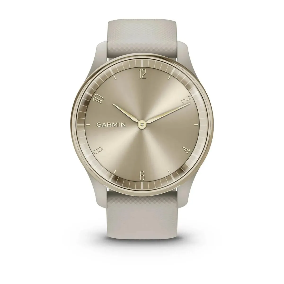 vívomove® Trend - Cream Gold Stainless Steel Bezel with French Grey Case and Silicone Band - 010-02665-02