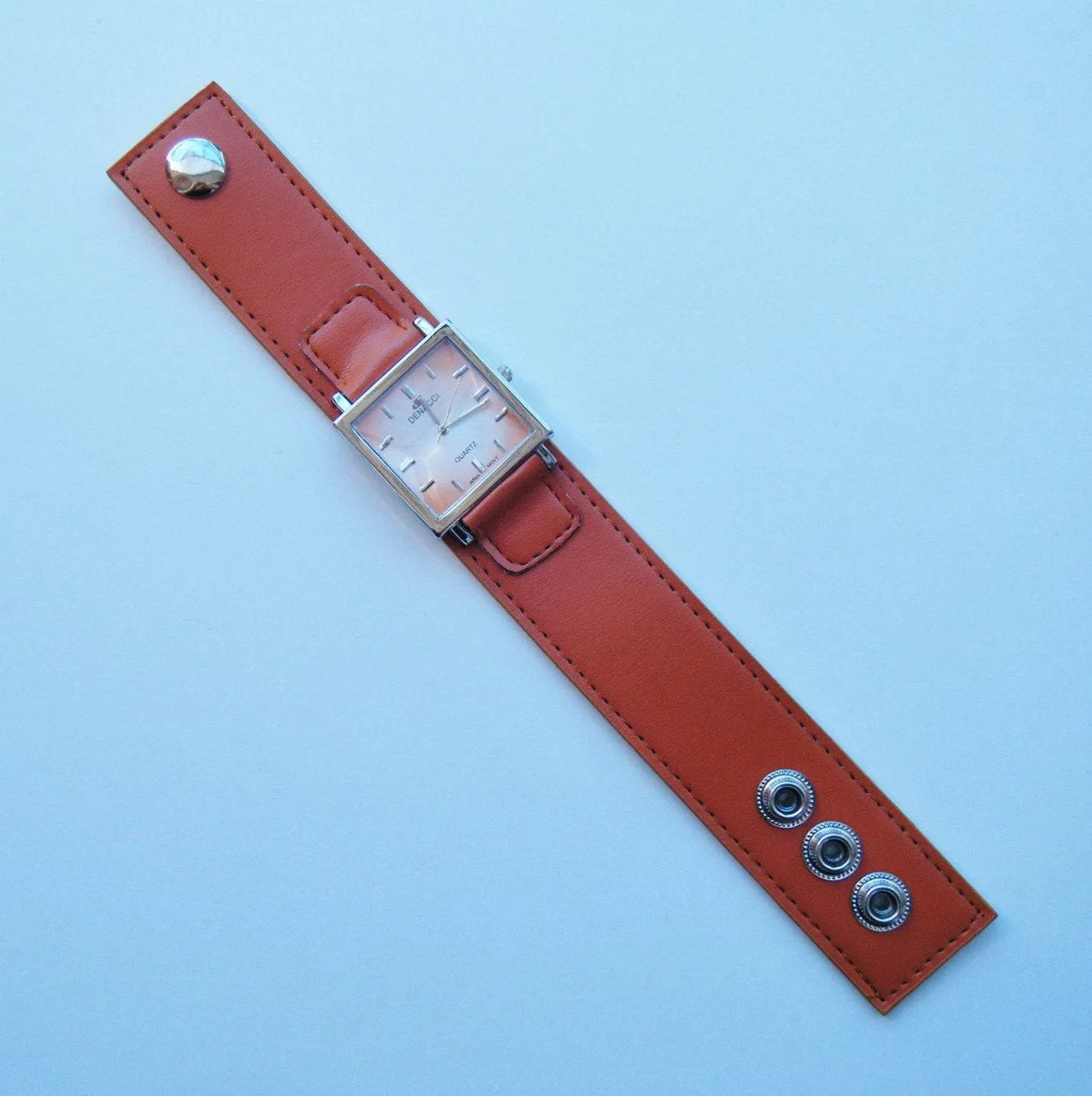 Watch Wrist Orange Cuff Wristband Wristwatch