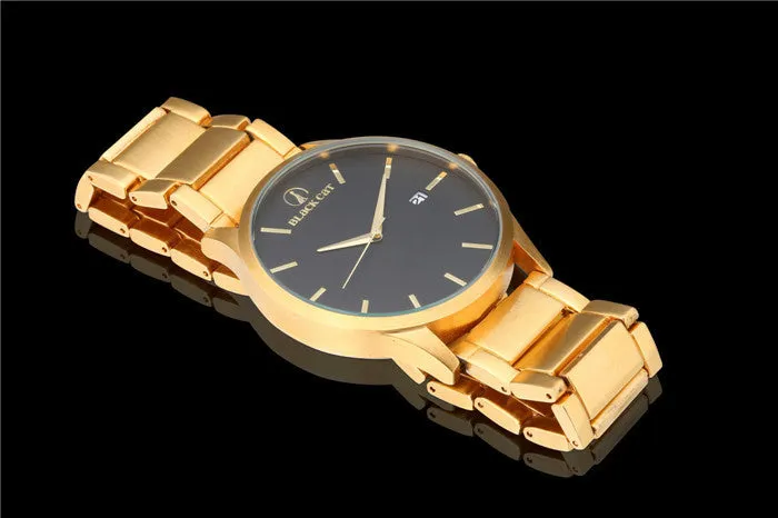 Watches Men Relogio Feminino Hot Man Watch Blackcat Stainless Steel Fashion Quartz Wristwatches Auto Calendar 50m Waterproof