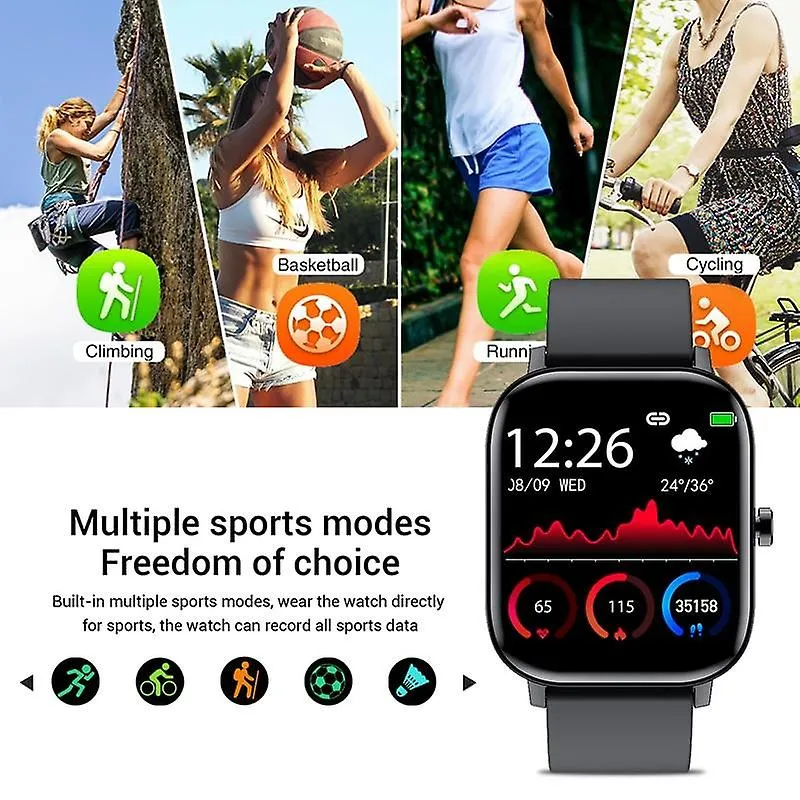 Watches smart watch wristband men women sport clock heart rate monitor sleep monitor bluetooth 1.5 Inches