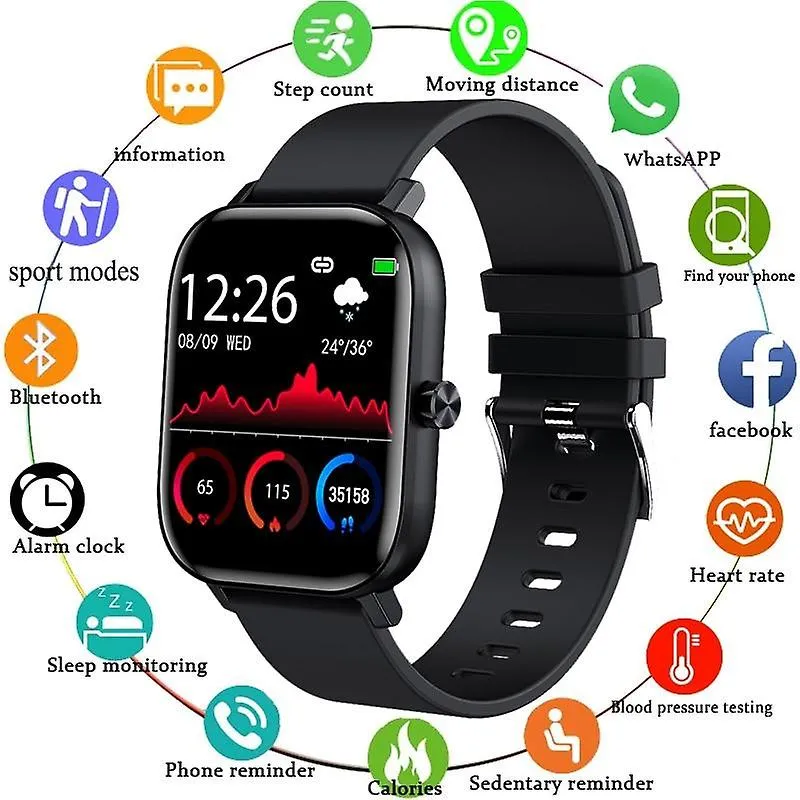 Watches smart watch wristband men women sport clock heart rate monitor sleep monitor bluetooth 1.5 Inches