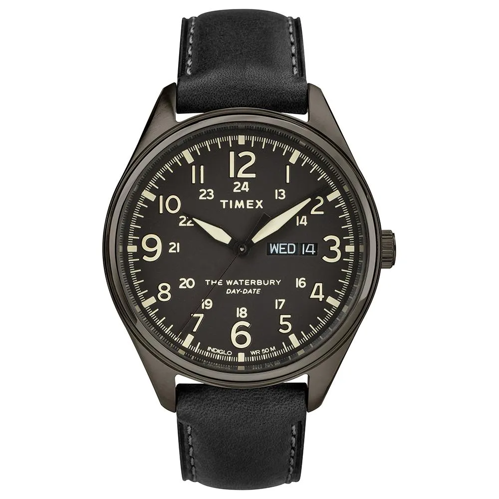 Waterbury Traditional Day-Date 42mm Leather Band