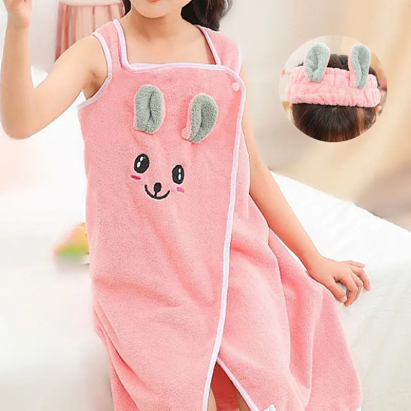 Wearable Bunny Baby Bath Towel