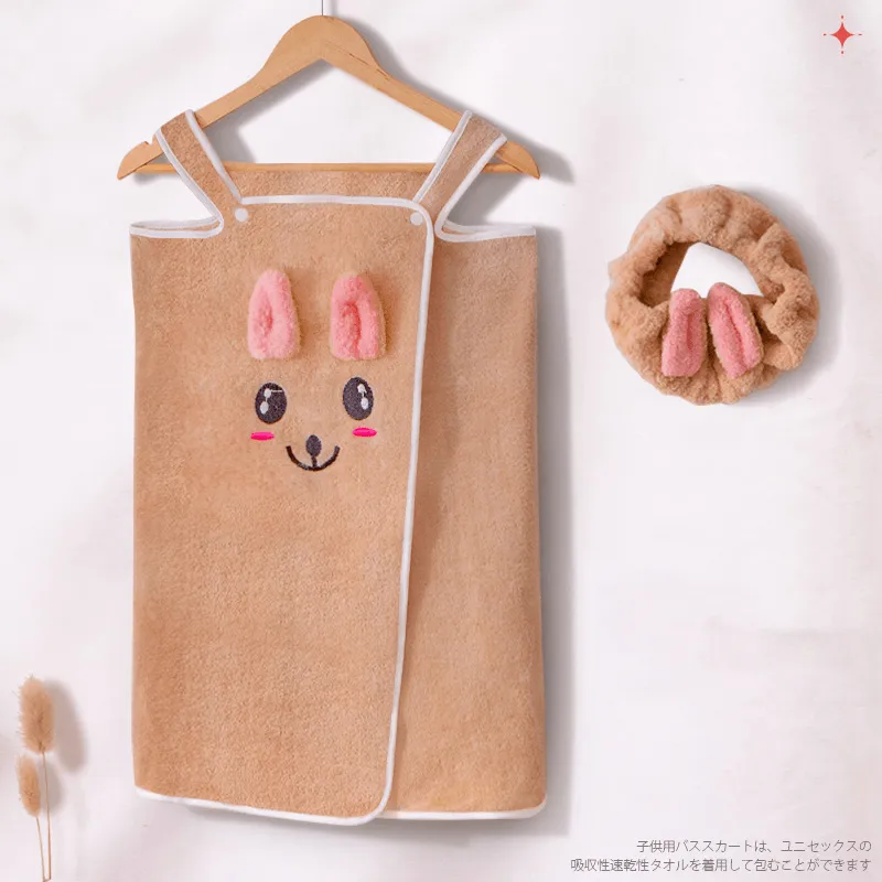 Wearable Bunny Baby Bath Towel