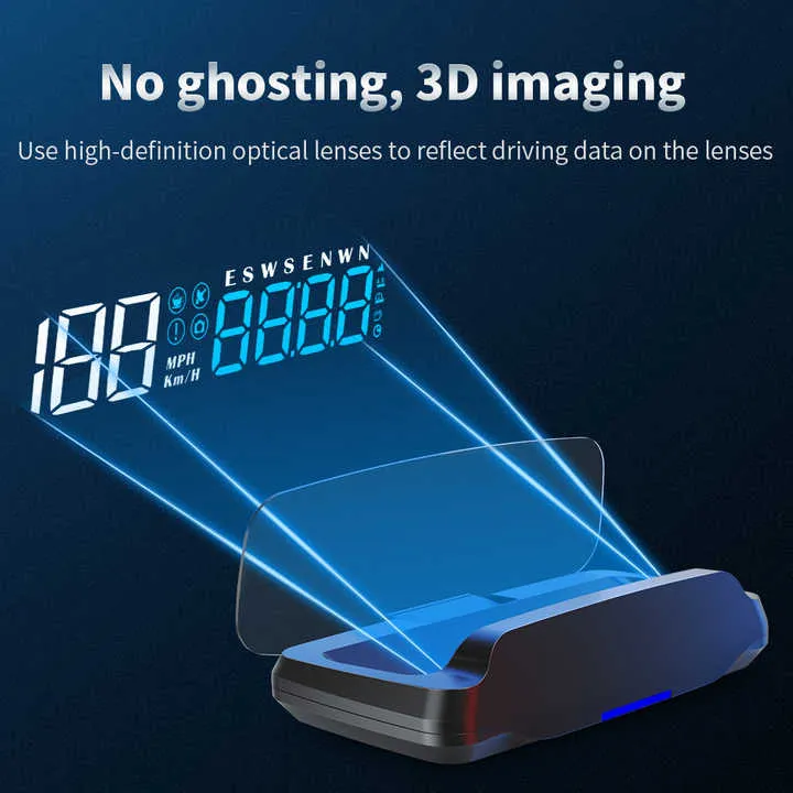 Wiyii hud مرآة عرض C7 gps شعبية عداد السرعة . Wiyii hud mirror display C7 gps popular speedometer hud