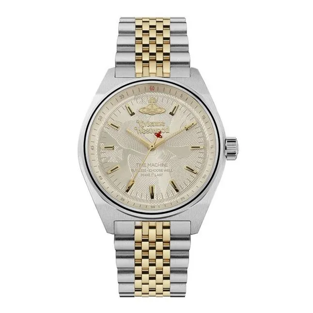 Womens Vivienne Westwood Silver/Gold Lady Sydenham Bracelet Watch