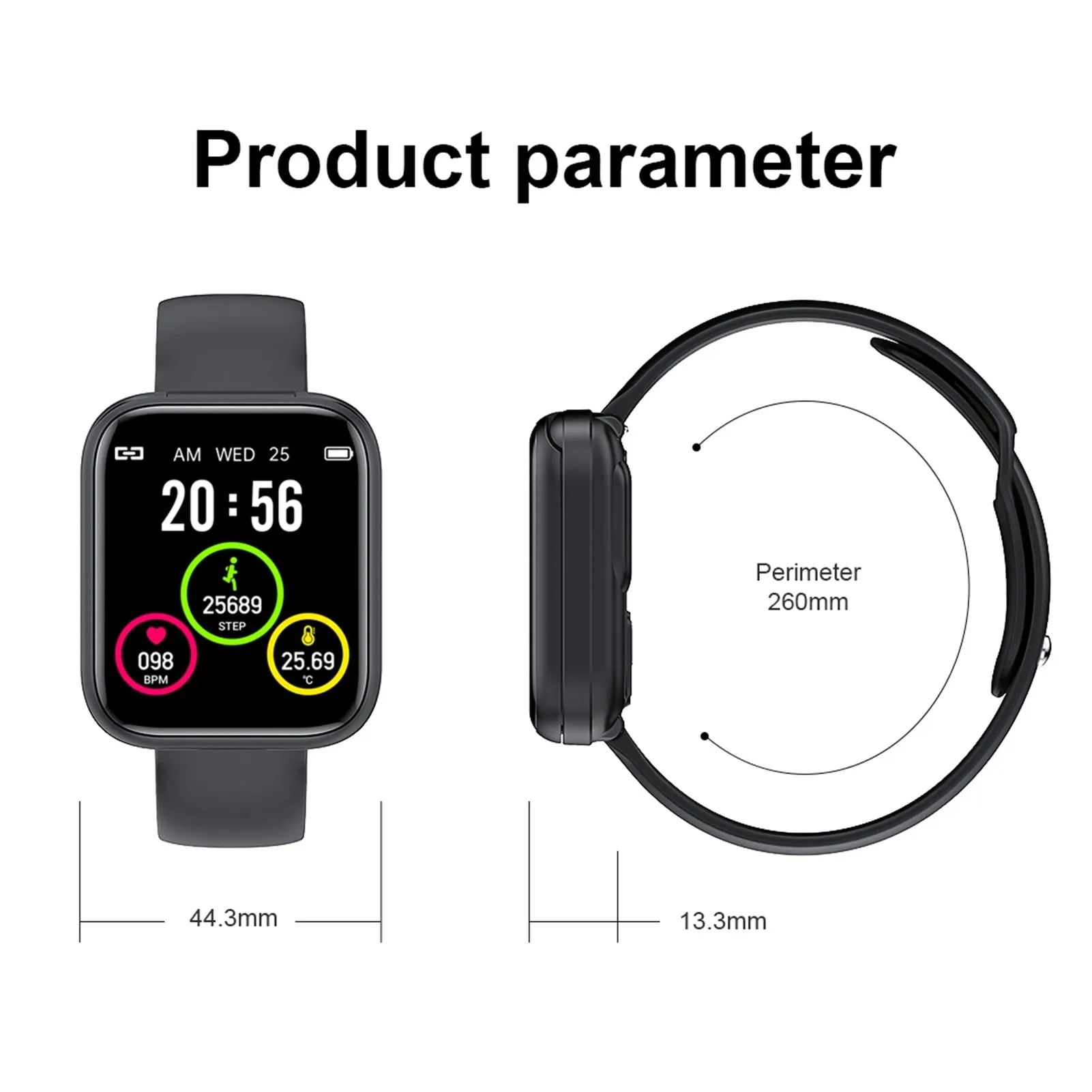 X8 headset smart watch two-in-one X5 upgrade version ultra-thin 1.69 full-touch large screen IP67 waterproof metal shell