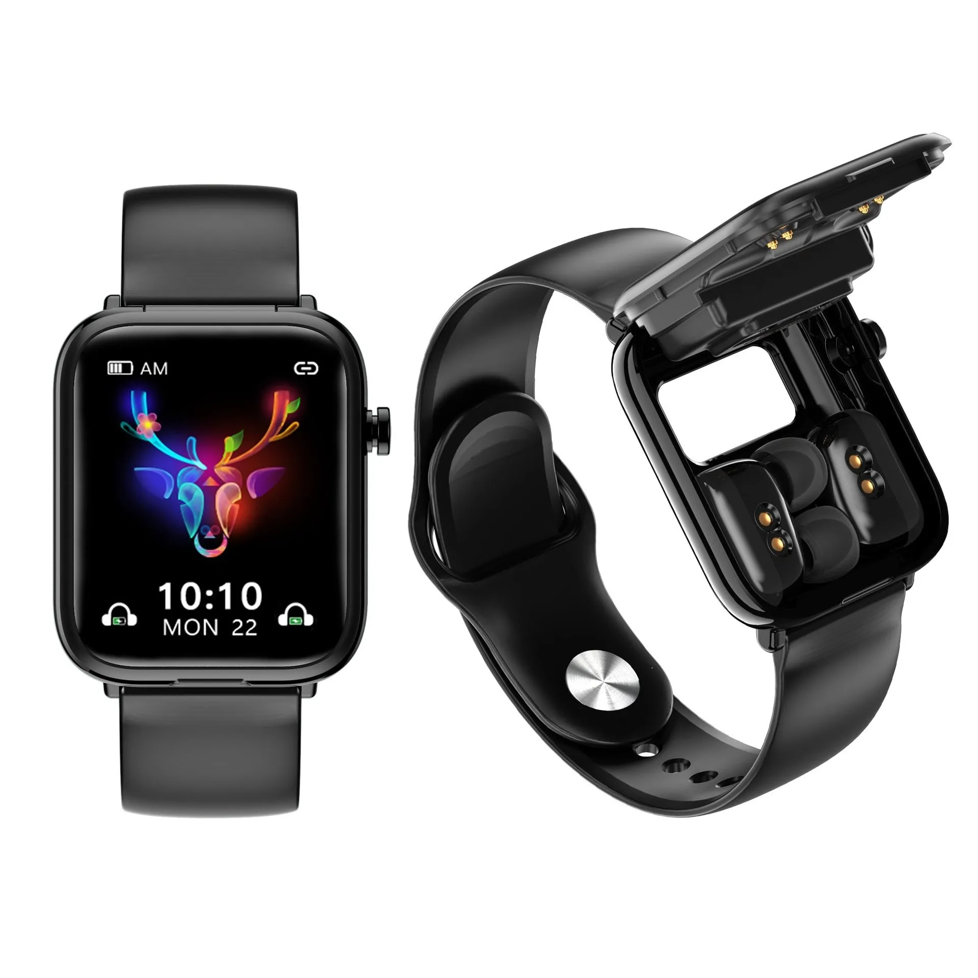 X8 headset smart watch two-in-one X5 upgrade version ultra-thin 1.69 full-touch large screen IP67 waterproof metal shell