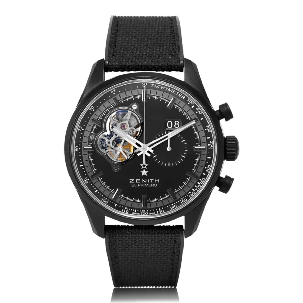 ZENITH El Primerio Chronomaster Ceramicised Aluminium Mens Watch 24.2160.4068/21.R573